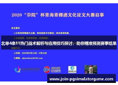 北单4串11热门战术解析与应用技巧探讨，助你精准预测赛事结果