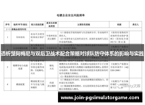 透析楚阿梅尼与双后卫战术配合策略对球队防守体系的影响与实践