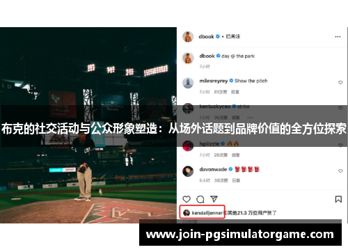 布克的社交活动与公众形象塑造：从场外话题到品牌价值的全方位探索